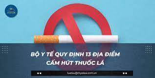 Biển Cấm hút thuốc lá kèm Thông tư số 11/2023/TT-BYT